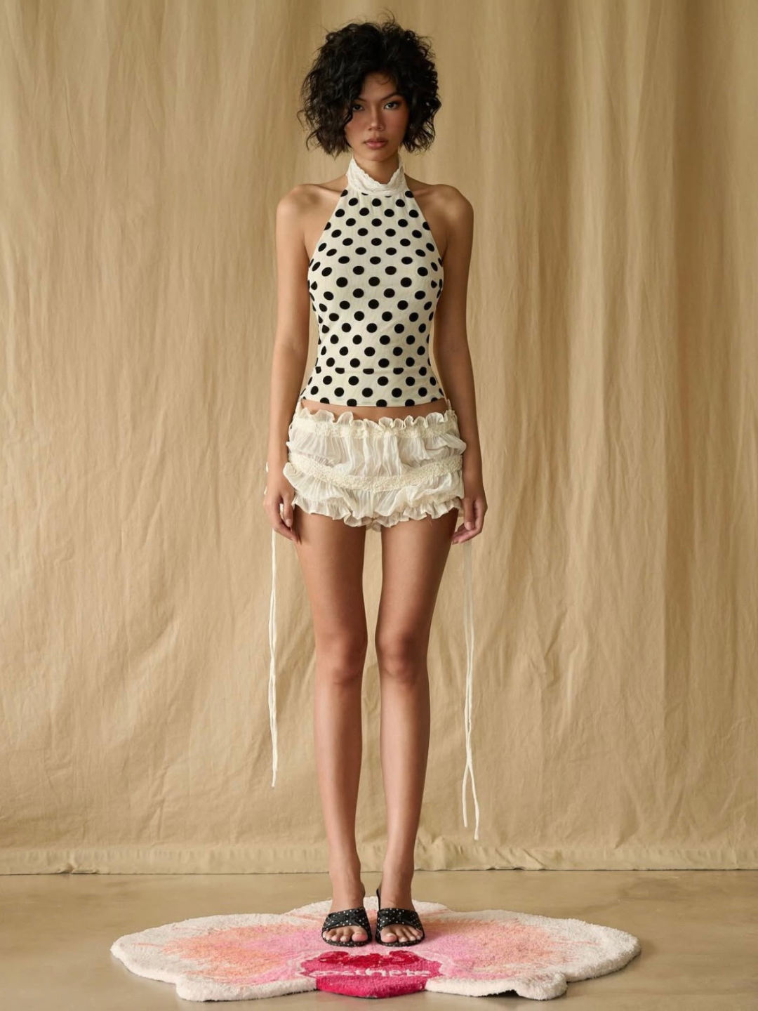 DOTS TOP & OCEAN SHORT