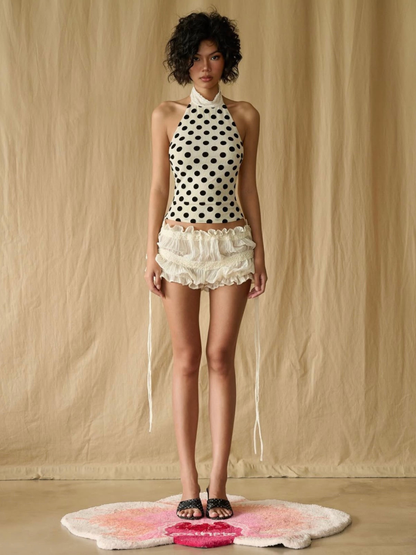 DOTS TOP & OCEAN SHORT