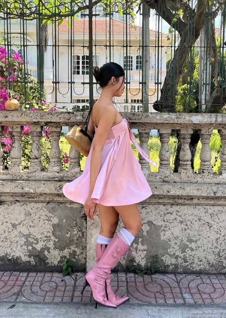 Sleeveless Satin Bodycon Dress